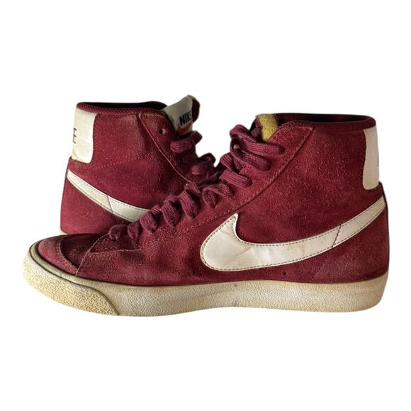 Nike Blazer Mid '77 Suede Men’s Size 8 Sneakers Team Red-White DC8248-600 - Picture 6 of 8